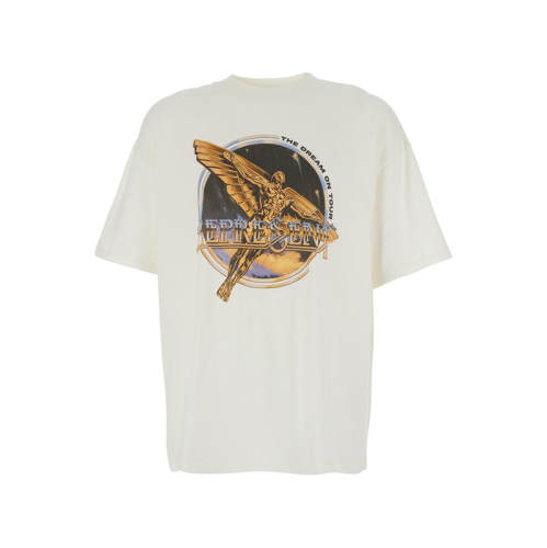 Represent 男士 SS26 T恤 Front and Back 白色印花()