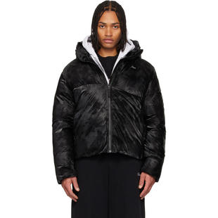 MTL Wavy 男士 黑色 填充夹克 羽绒服 Dime