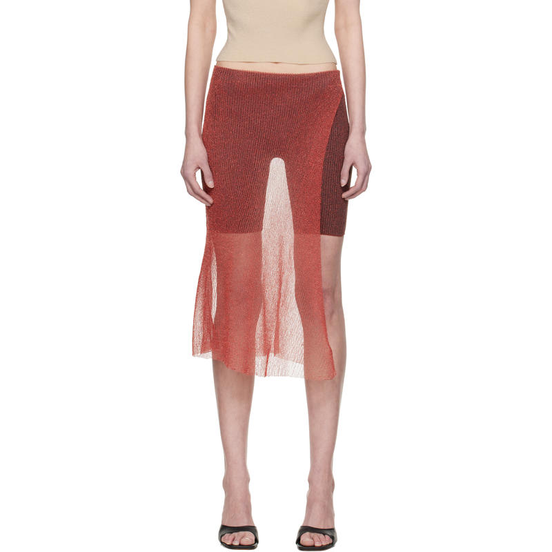 ISA BOULDER 女士 迷你裙 独家发售红色裹身裙裤