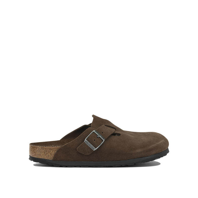 Birkenstock 勃肯 男士 SS26 凉鞋 BOSTON 棕色绒面革皮质橡胶
