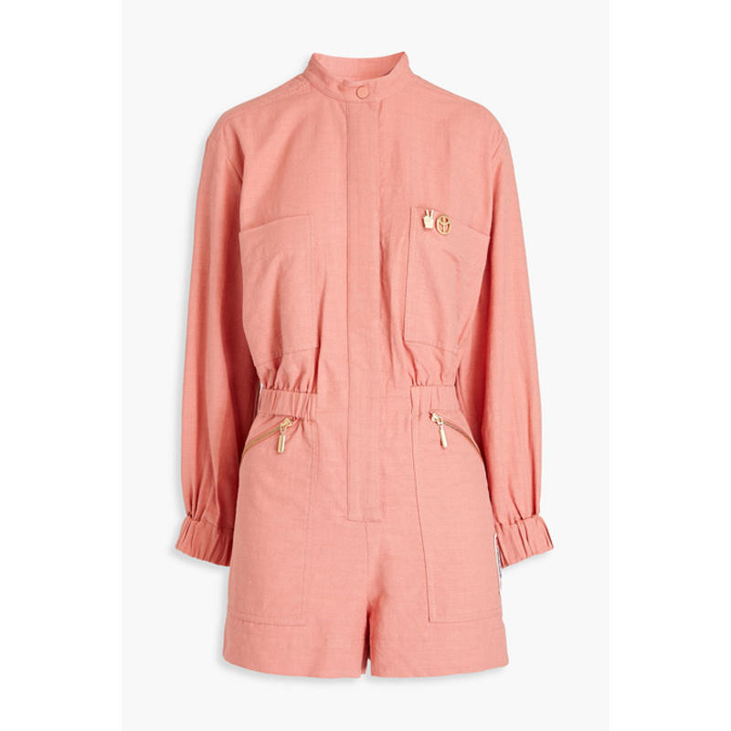 Zimmermann 女士 短款连身裤 嵌花棉质连体衣