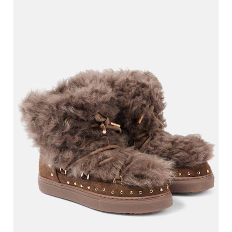 INUIKII 女士 短靴 毛羊皮绒面革短靴官网直邮进口