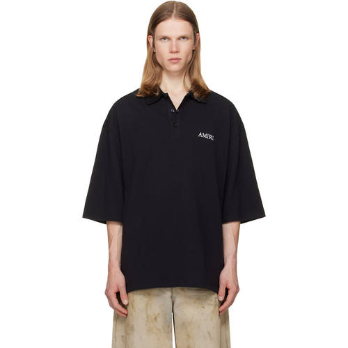 Amiri 埃米尔 男士 POLO衫 黑色 AMIRI Polo 衫