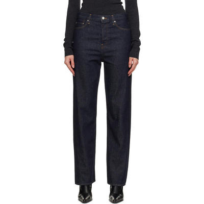 Totême 女士 牛仔长裤 海军蓝 Twisted Seam Full Length 牛仔裤