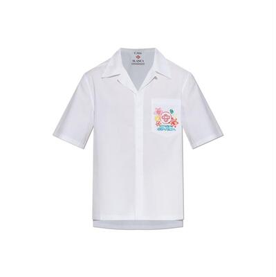 Casablanca 男士 SS26 衬衫 Casa Bonica 刺绣