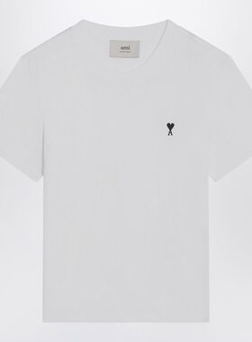 Ami Paris 男士 FW25 T恤 Ami De Coeur 白色棉质T恤