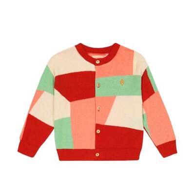 The Animals Observatory 女童 开衫 Toucan 棉混纺针织童装