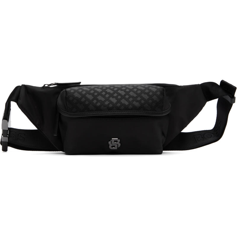HUGO BOSS雨果博斯 男士 手拿包 黑色腰包
