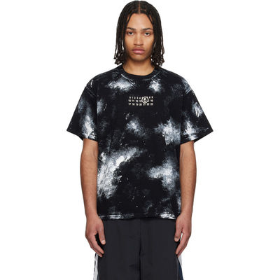 MM6 Maison Margiela 马吉拉MM6 男士 T恤 黑色 Paint Splatter