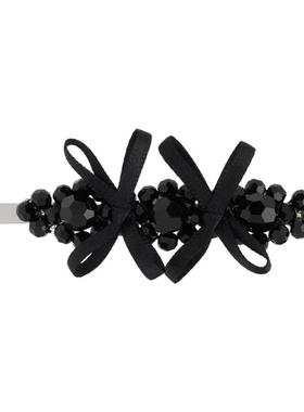 Simone Rocha 女士 发夹 黑色 Petite Bow Detail Flower 发夹