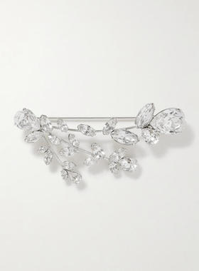 Jennifer Behr 珍妮弗·贝尔 女士 SS26 胸针 Apolline 镀银水晶