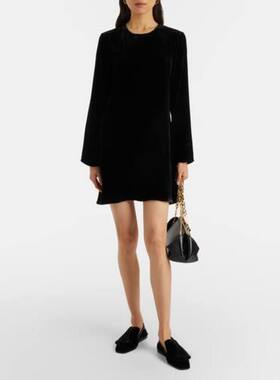 Asceno 女士 短款连衣裙 Larissa 天鹅绒迷你连衣裙