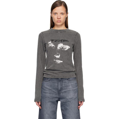 Mfpen 女士 T恤 灰色 Merch 长袖 T 恤