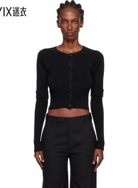 Y's 女款黑色 Double Sleeve Short 开衫 迷衣时尚