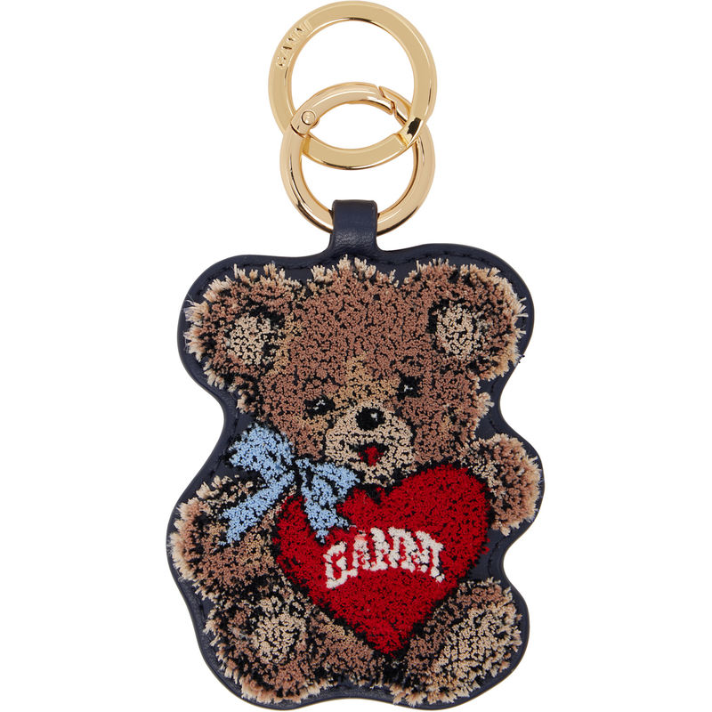 Ganni 甘尼 女士 钥匙扣 GANNI 黑色  棕色 Joy Bear