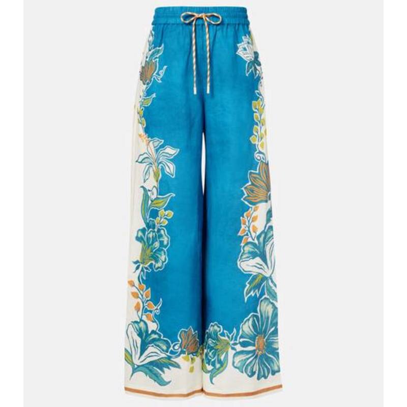 Alémais 女士 长裤 Luda 花朵亚麻居家长裤