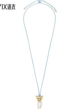 Jiwinaia 女款Rilakkuma 联名 Shirt 项链 迷衣时尚