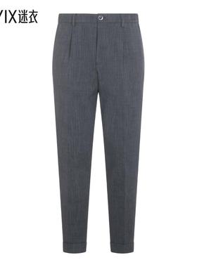 【秋冬新品】Gta Il Pantalone 男款灰色粘胶纤维长裤 迷衣时尚