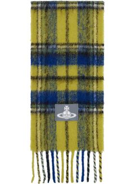 Vivienne Westwood西太后 男士 围巾 黄色  蓝色围巾
