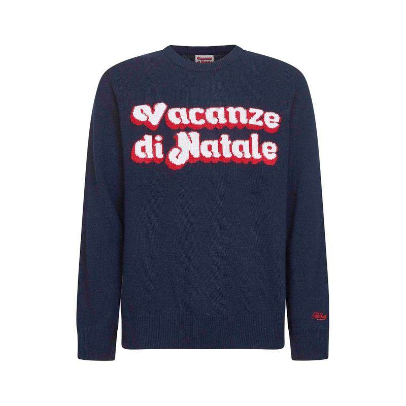 MC2 Saint Barth 男士 FW25 毛衣 聖誕假期標誌提花毛衣