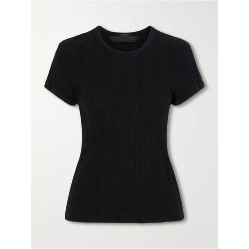 Mother Denim 女士 SS27 T恤 Itty Bitty Ringer 罗纹棉针织