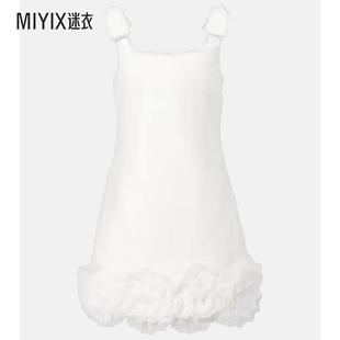 Bridal crêpe 花朵装 Self 迷衣时尚 女款 饰迷你连衣裙 Portrait