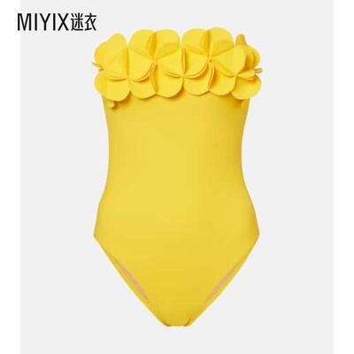 Karla Colletto 女款Tess 花朵装饰泳衣 迷衣时尚