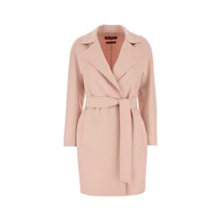 断码 MARA秋冬新品 特惠 MAX 女士羊毛丝绸混纺大衣风衣 STUDIO