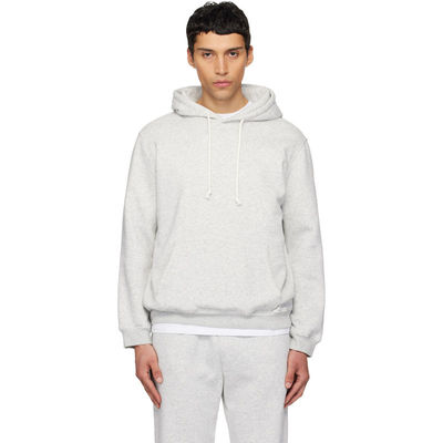 SKIMS 男士 卫衣 灰色 Fleece Lounge Classic 连帽衫