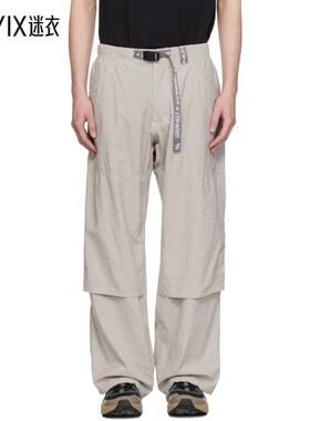 And Wander 男款灰色 Gramicci 联名 Nylon Double Knee 长裤 迷