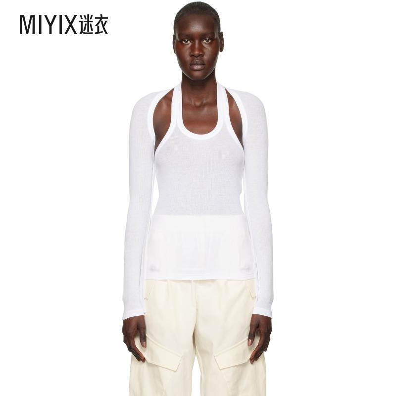 Dion Lee 女 白色 Modular 长袖 T 恤 迷衣时尚