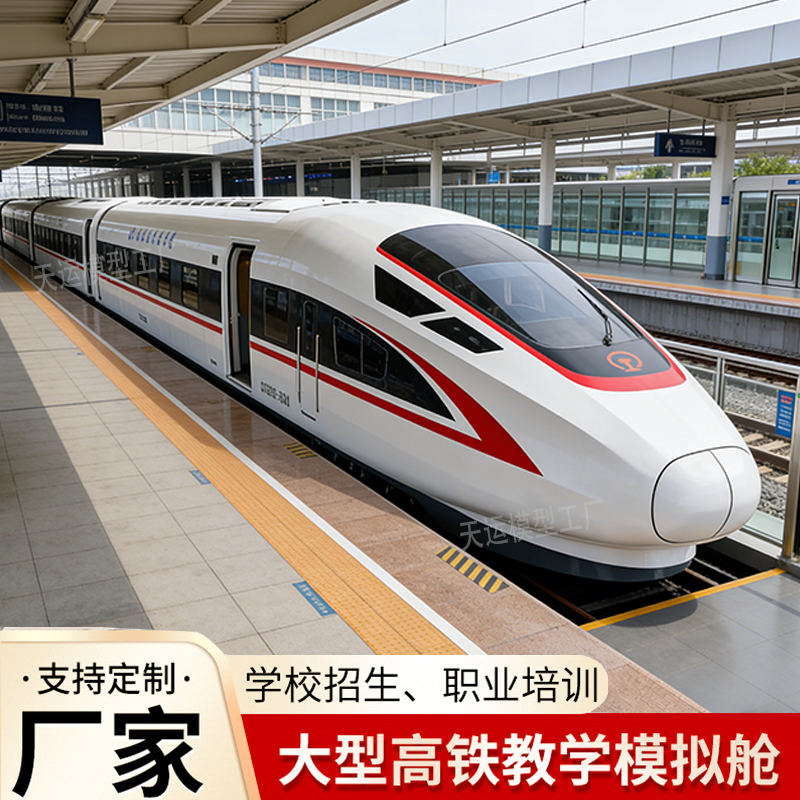 大型高铁模拟舱定制地铁动车模型部队消防演练展馆演示仿真设备