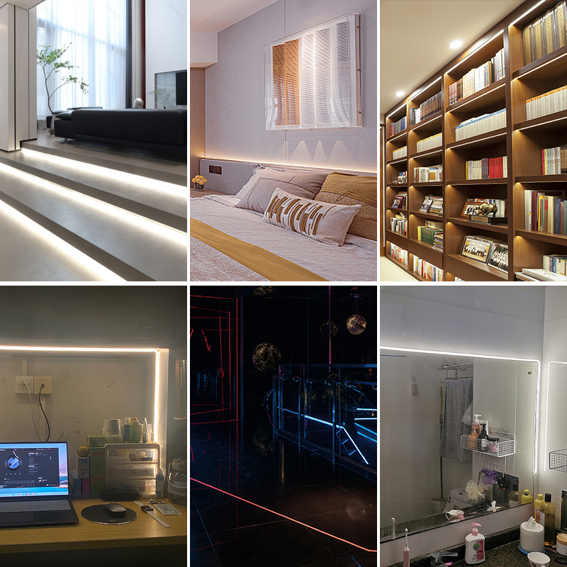 灯带寝室电池充电自粘宿舍卧室床头镜子补光灯光条化妆镜氛围灯条