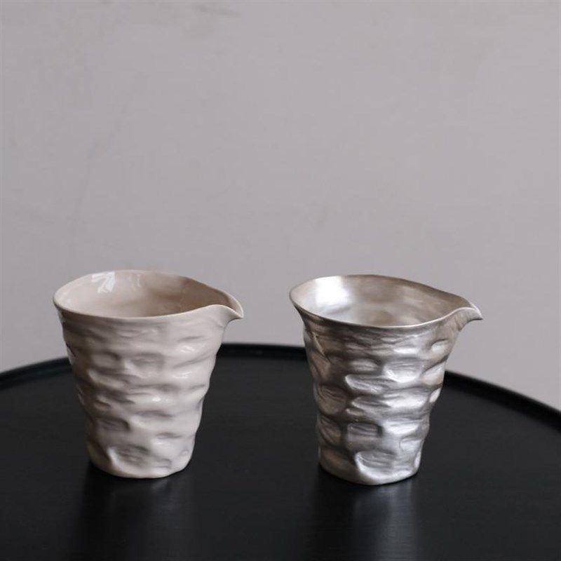 无垠VAST器皿 公道杯日式手作褶皱个性公道杯办公室家用分茶器