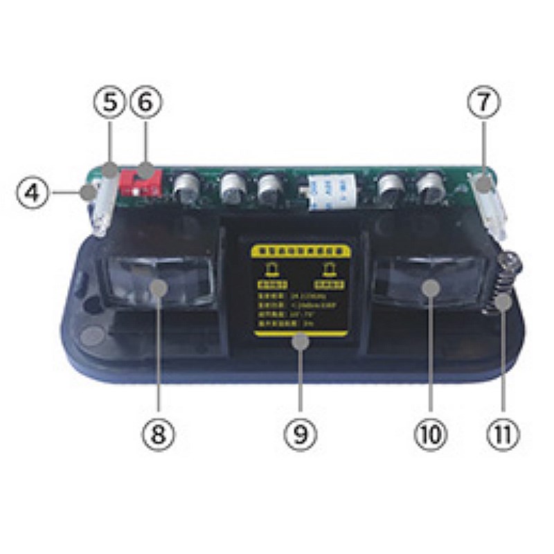 自动感应门双重防夹感应器电动门微波红外线一体化人体传感器探头