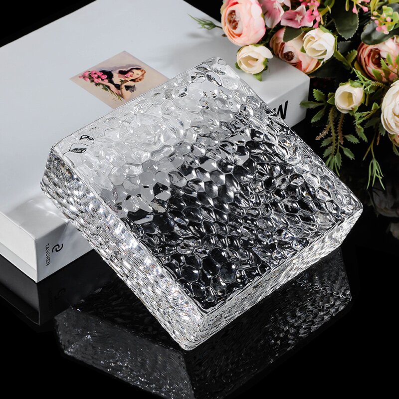 新款实心方形玻璃砖透明水晶方砖客厅卧室玄关卫生间隔断墙专用砖