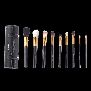 mac化妆刷圆筒套装专业9支羊毛刷动物毛组合彩妆刷送收纳桶伴手礼