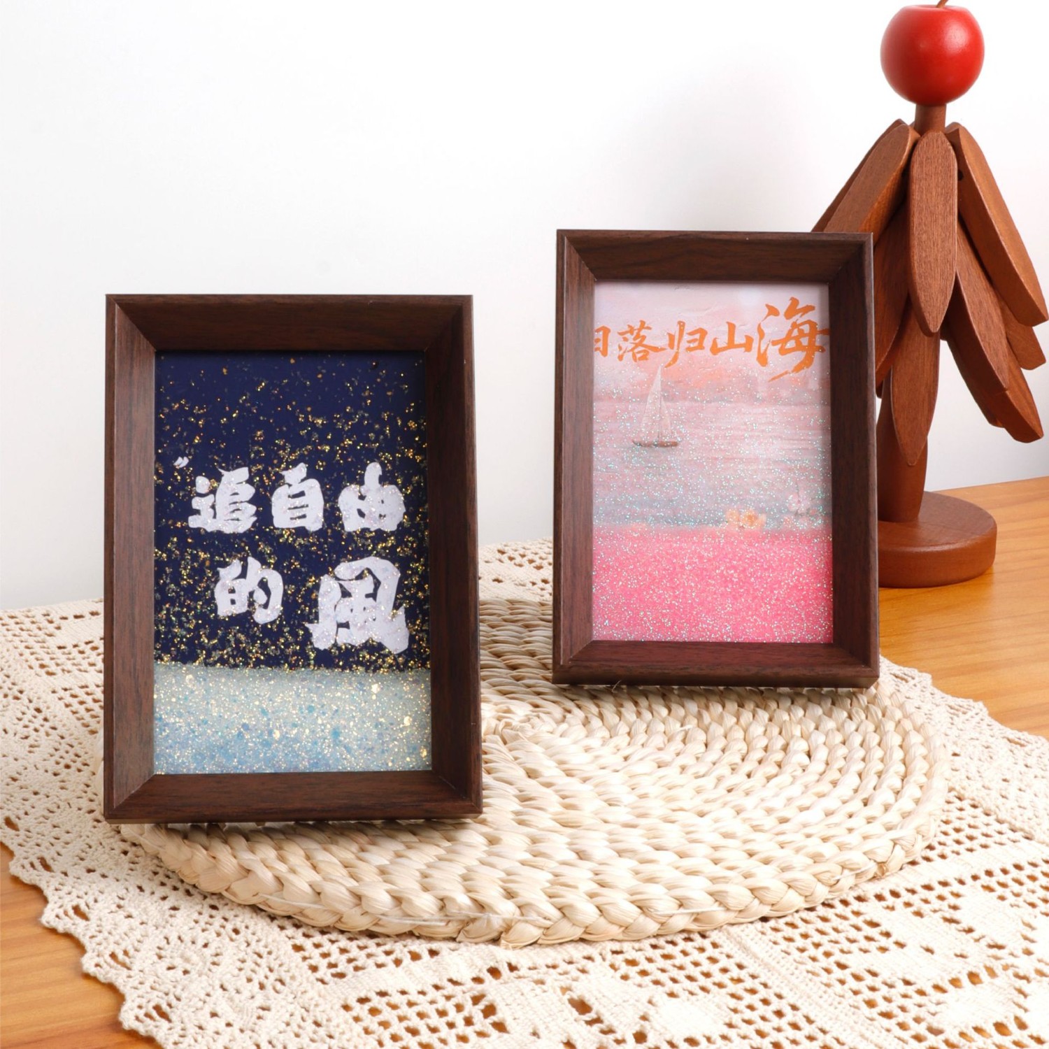 新款6寸卧室客厅氛围流沙相框