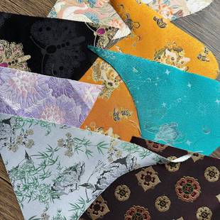 真丝宋锦刀口布布头手工DIY