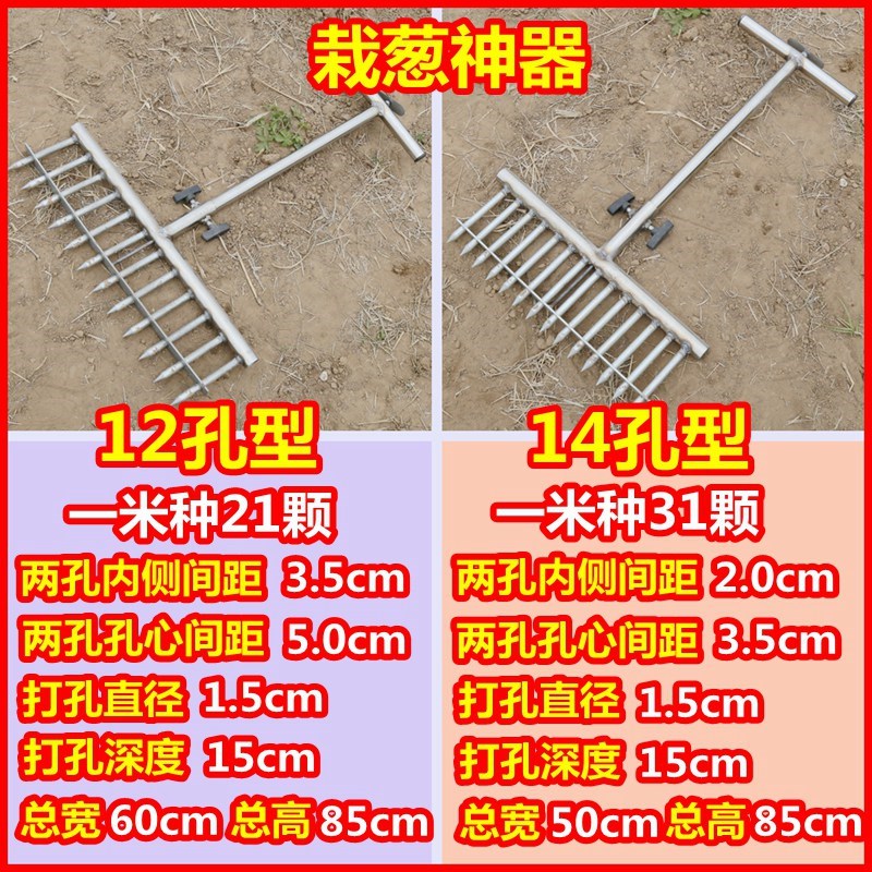 种葱神器农用打孔小型插葱种大葱工具栽葱打洞器种菜洋葱栽苗叉子