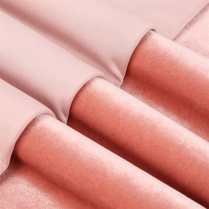 350g精品阳光绒 全涤弹力经编丝绒布 秋冬卫衣休闲套装连衣裙面料