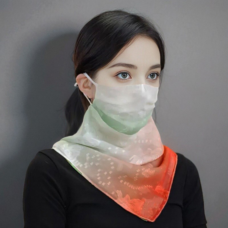 透气防晒面c罩丝巾女多功能夏季全脸骑车面纱一体护颈围脖遮阳脸