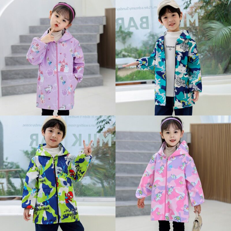 儿童防水防脏罩衣羽绒服棉袄护衣画画围裙女宝宝T吃饭男小孩子罩