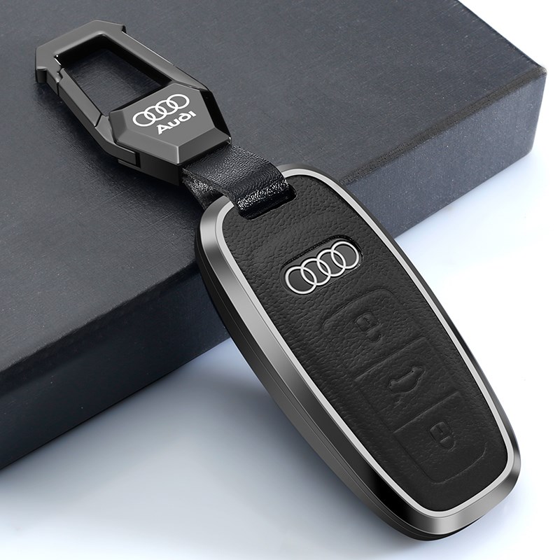 适用2024款奥迪a6l钥匙套a6车q7男士a7新款Ka4l女q5l壳a8扣a3高端