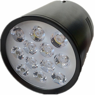 客厅外置外露免开孔明n装射灯黑色吸顶吊线装筒灯 12w暖光工程商