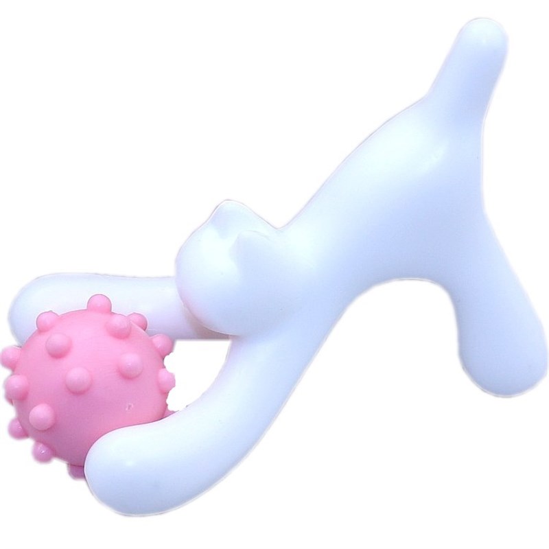 新品 达贺小猫伸懒腰滚轮按摩器经络肩颈椎脊椎背部按摩狗全身