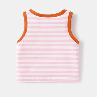 上衣1岁小童 男幼儿宝宝12个月女童打底衫 婴儿衣服背心无袖 T恤夏装