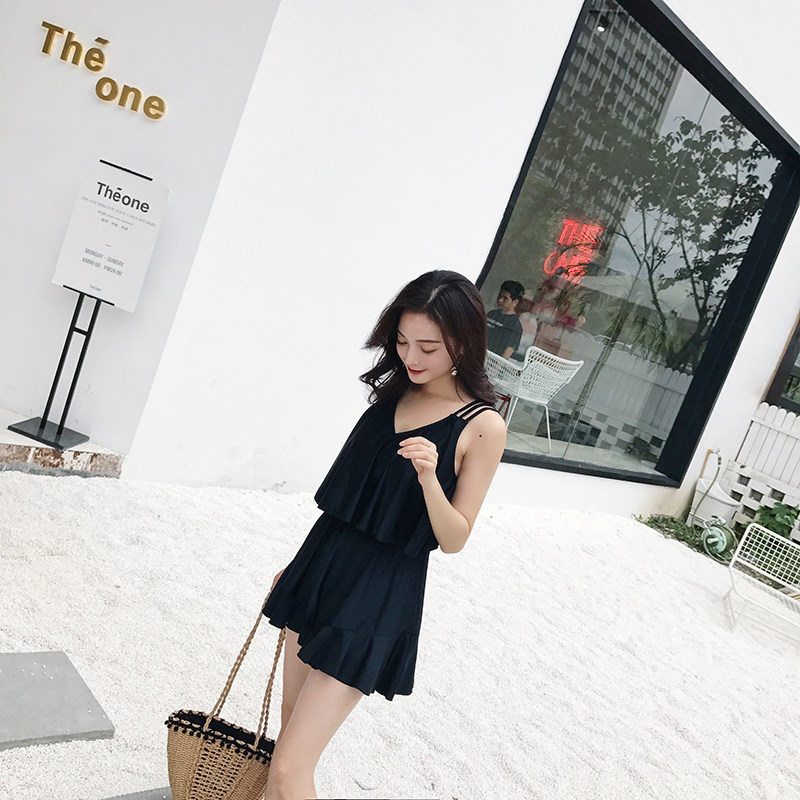 温泉时尚大码泳衣女款胖mm200斤连体2025新款宽松遮肚显瘦保守