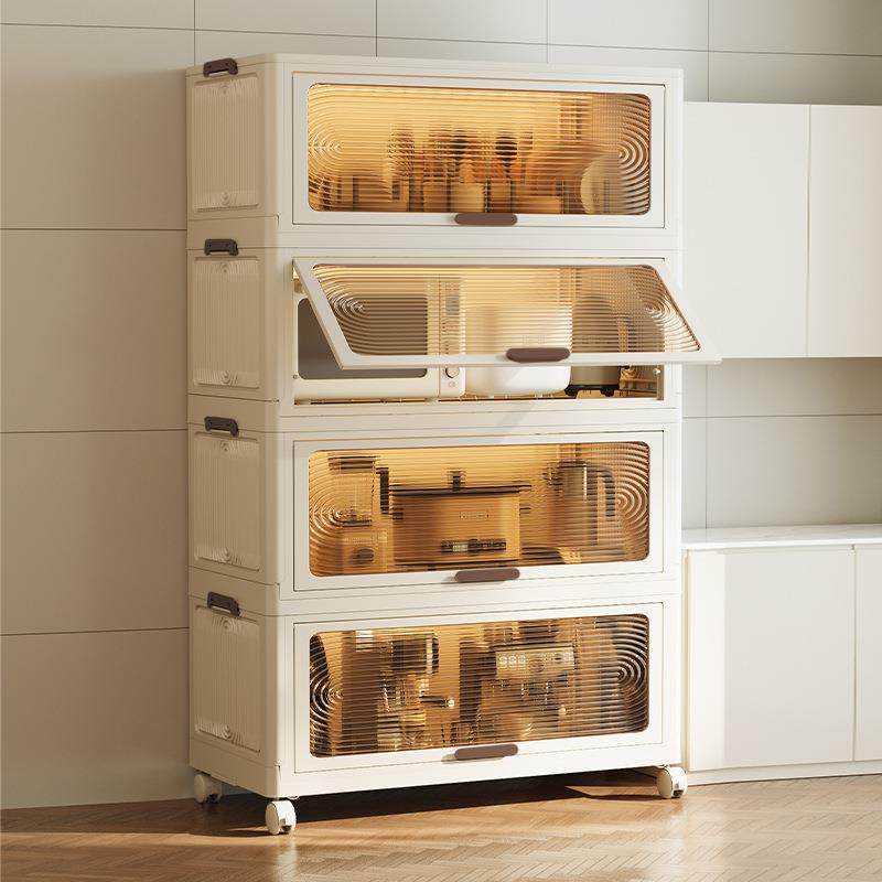 置物架落地多层厨房用品调料收纳柜微波炉锅架塑料卧室翻盖整理架,机械设备,其他机械设备,淘宝优惠券,粉丝福利购,淘宝优惠卷