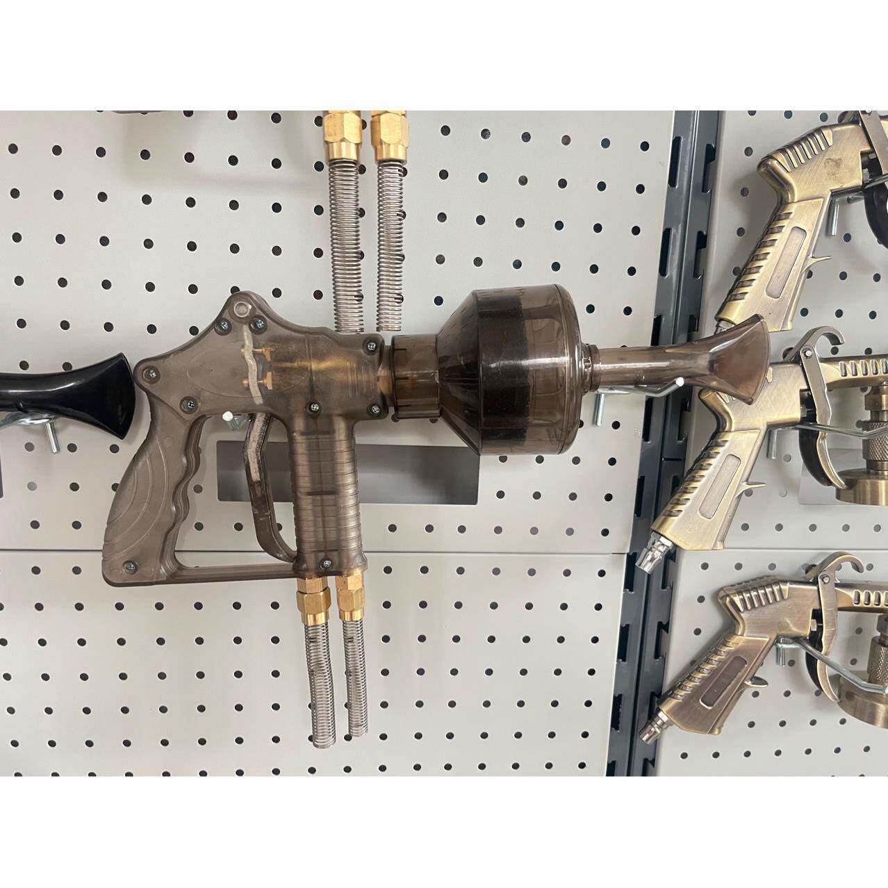 双管透明泡沫枪水气同开混合双管枪一体一个单开关接自助洗车